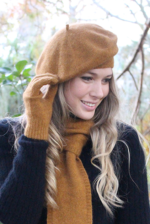 Lothlorian Merino - Possum Plain Beret (9904)Gold