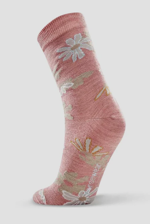 Norsewear - Merino Daisy Bloom Sock (NW1021)Dusty Pink