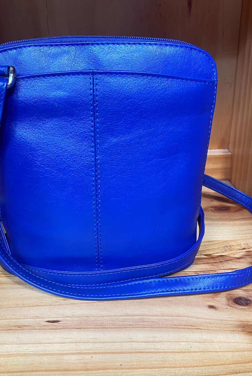 Baron & Burton - Small Genuine Leather Handbag (23822) Cobalt