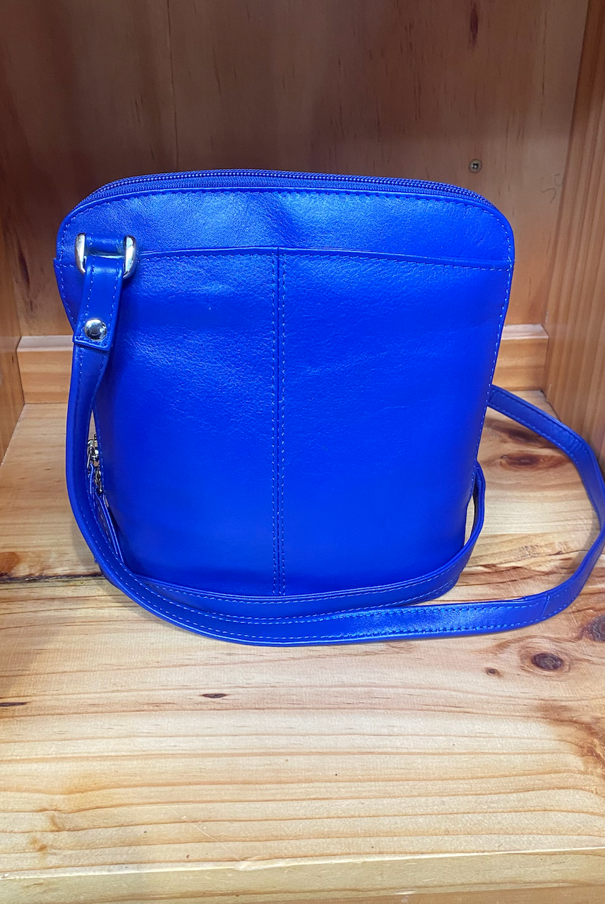 Baron & Burton - Small Genuine Leather Handbag (23822) Cobalt