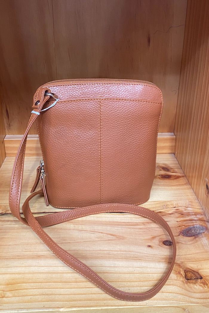 Baron & Burton - Small Genuine Leather Handbag (23822) Tan