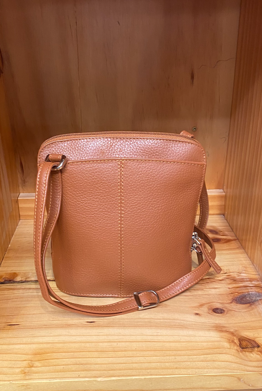 Baron & Burton - Small Genuine Leather Handbag (23822) Tan