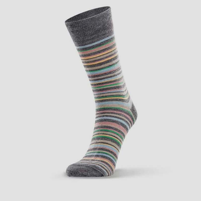 Norsewear - Ladies Fine Line Merino Stipe Sock (NW1020)Grey