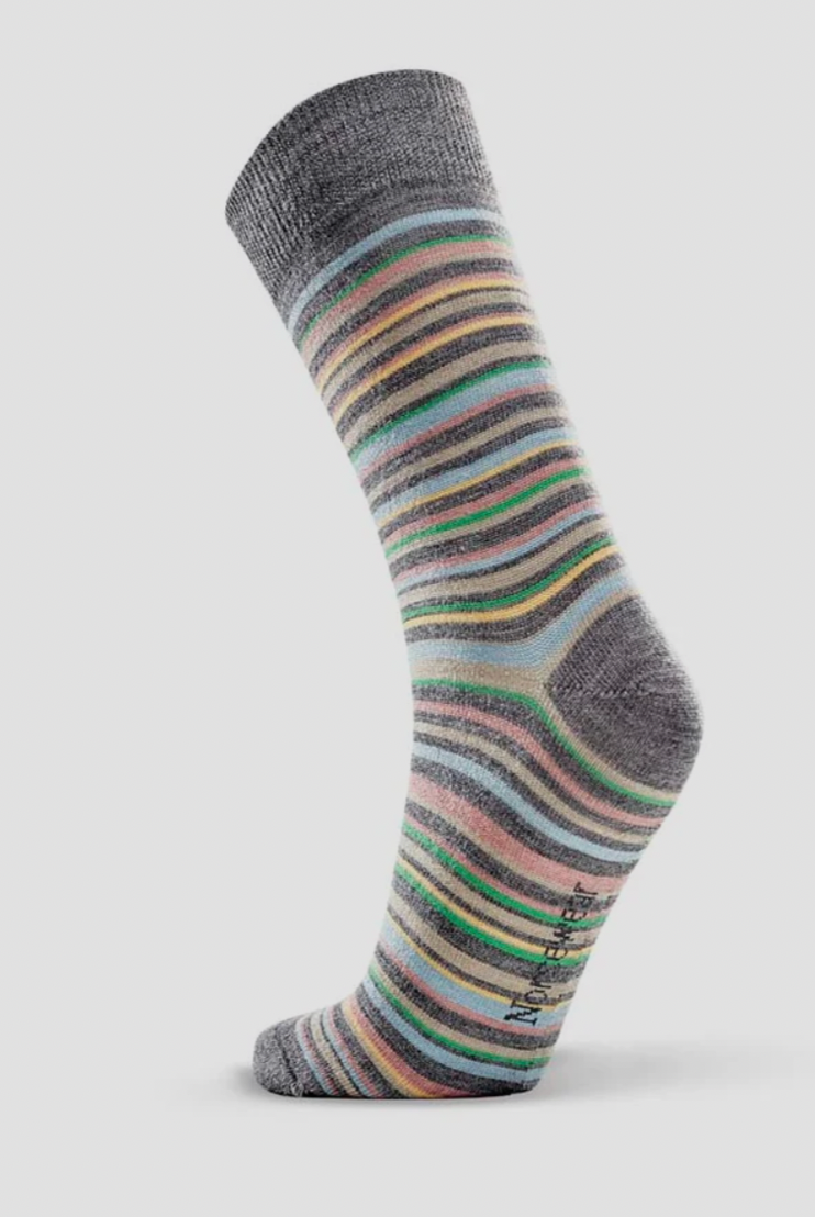 Norsewear - Ladies Fine Line Merino Stipe Sock (NW1020)Grey