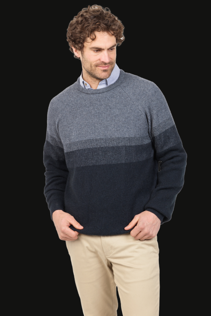 Native World - Mens Gradient Crew (NE432)Sky