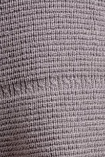 Close up of Country Laine - Merino Waffle Vest (CL0062) in the colour Silver.