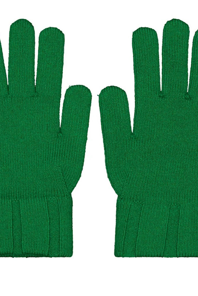 Royal Merino - 100% Merino Rib Glove - Parrot Green