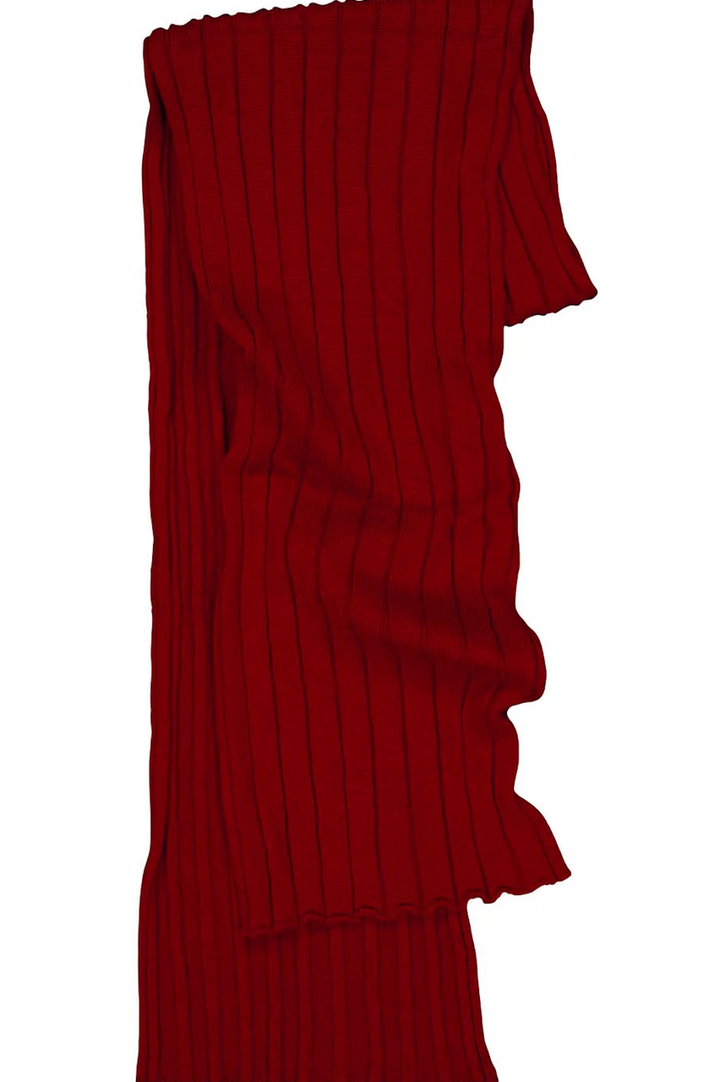 Royal Merino - 100% Merino Rib Scarf (RM3031) Tamarillo