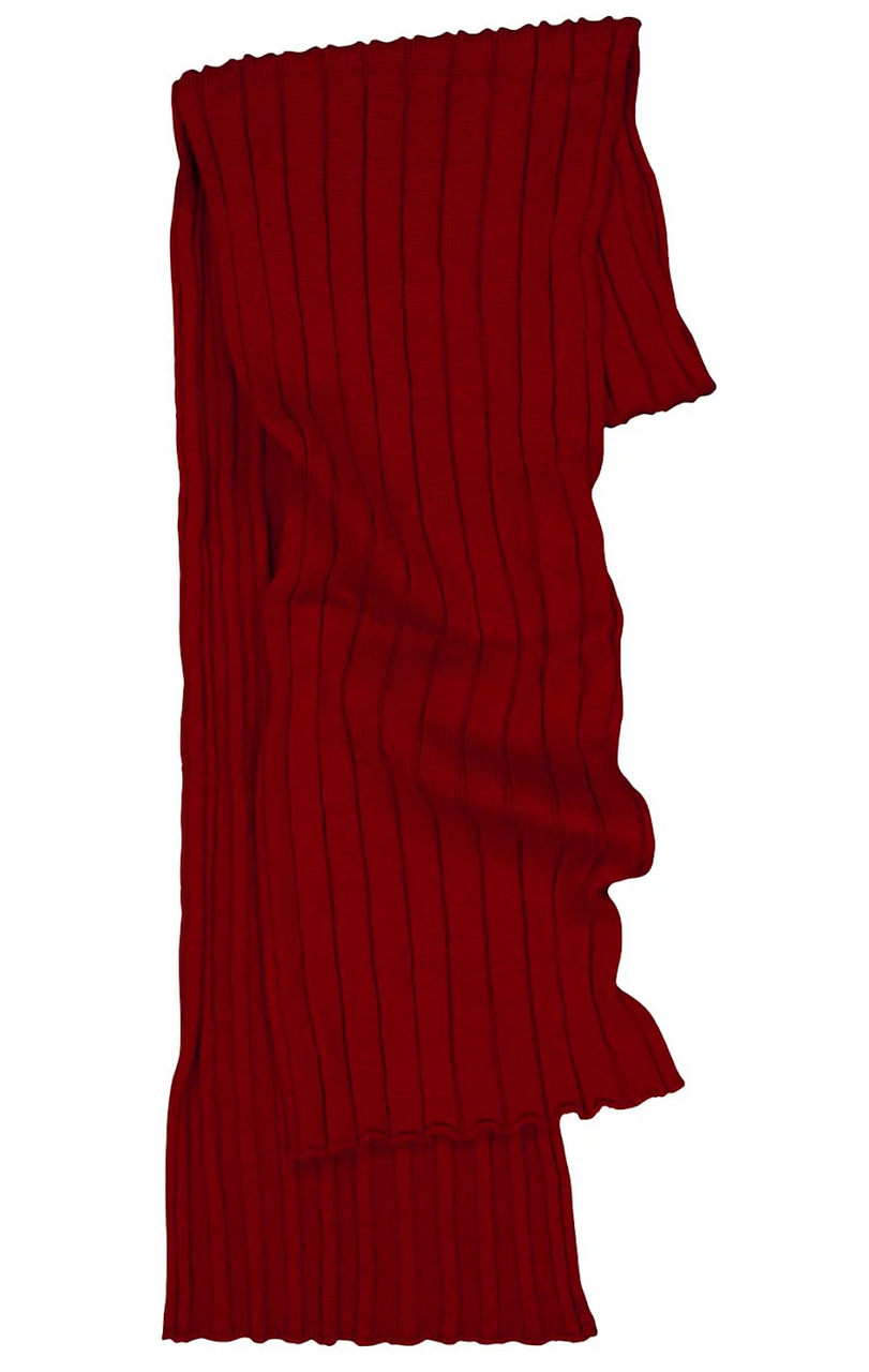 Royal Merino - 100% Merino Rib Scarf (RM3031) Tamarillo
