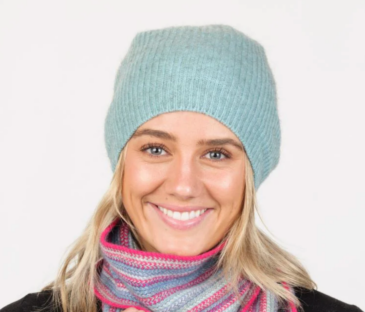 Native World - Merino & Possum Slouch Beanie (NX677) Topaz