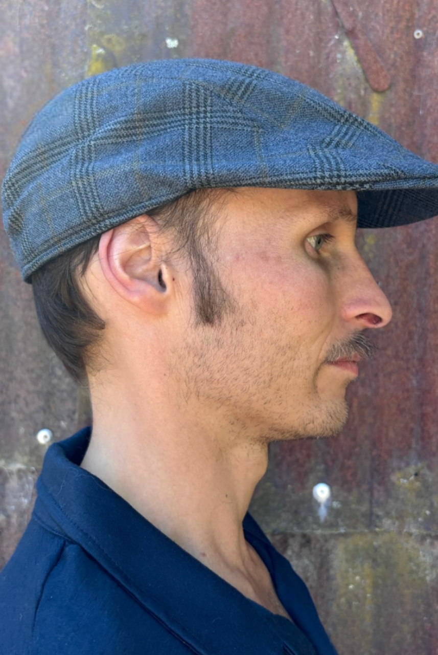 Hills Hats - English Wool Premium Duckbill Powers Check