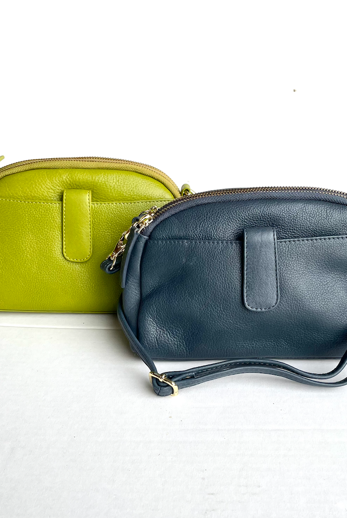 Baron - Leather Oval Top Twin Handbag (Baron2556)