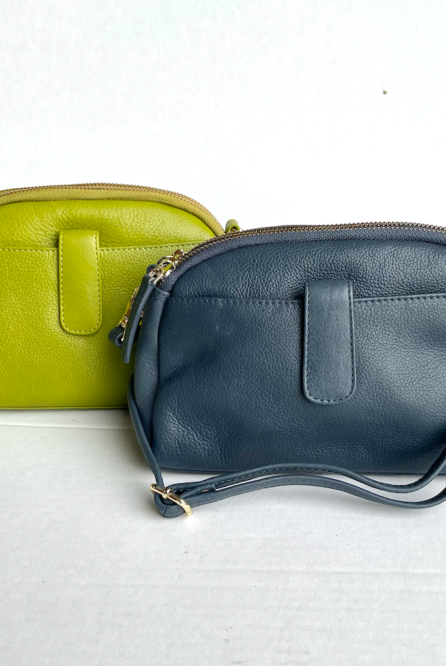 Baron - Leather Oval Top Twin Handbag (Baron2556)
