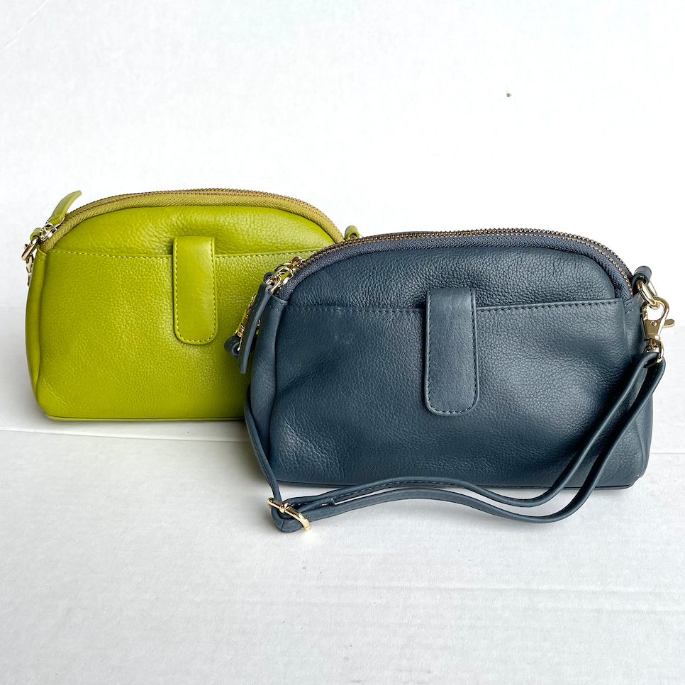 Baron - Leather Oval Top Twin Handbag (Baron2556)