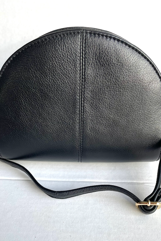 Baron - Leather Shell Shape Handbag (2562)Black