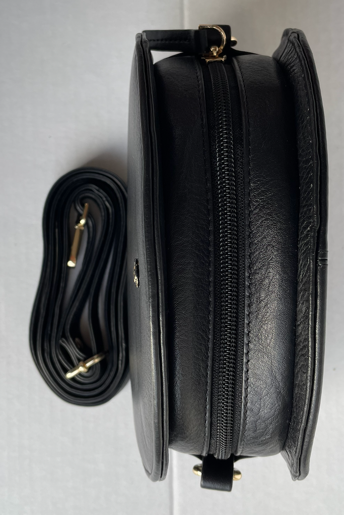 Baron - Leather Shell Shape Handbag (2562)Black