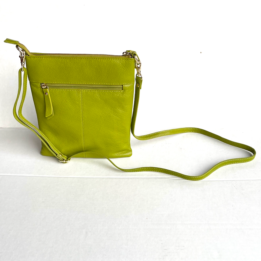Baron - Leather Medium Handbag (2545)Car green