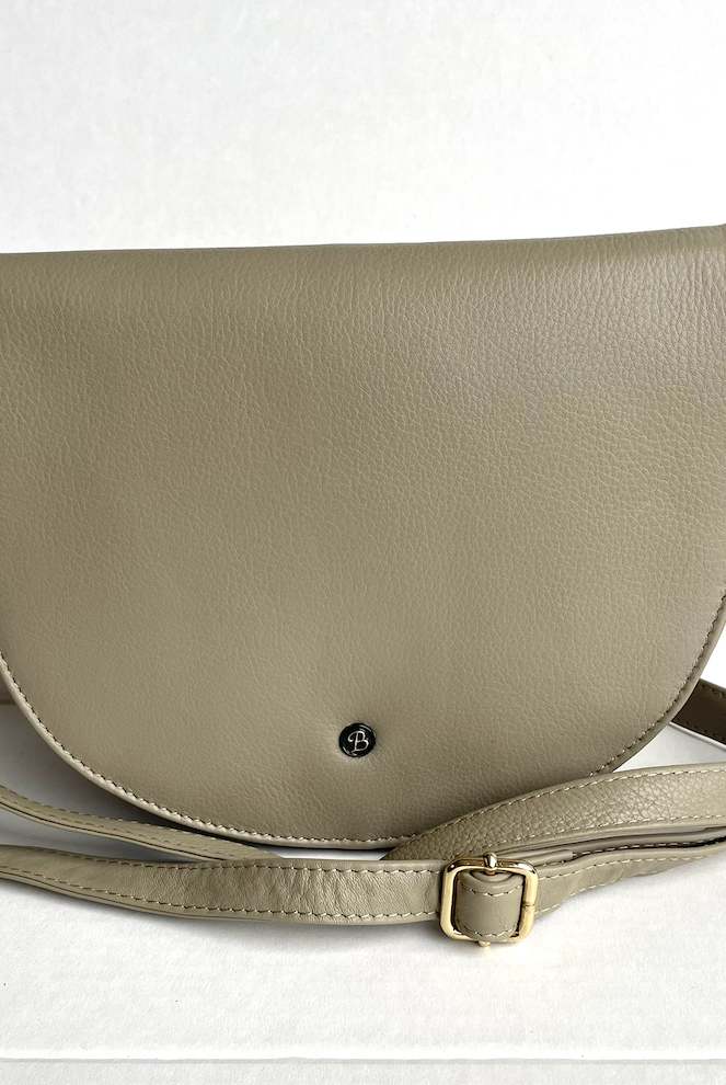 Baron Bags - Leather Half Moon Handbag (2563)