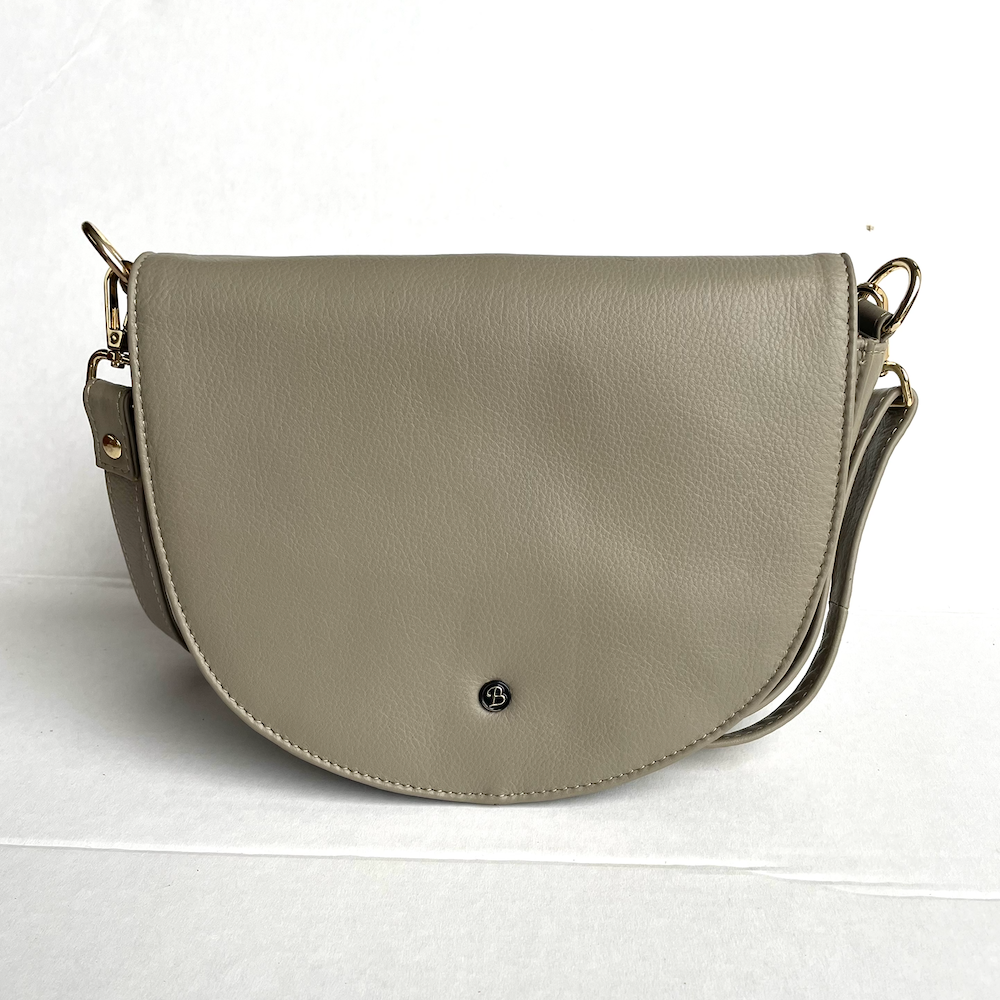 Baron Bags - Leather Half Moon Handbag (2563)