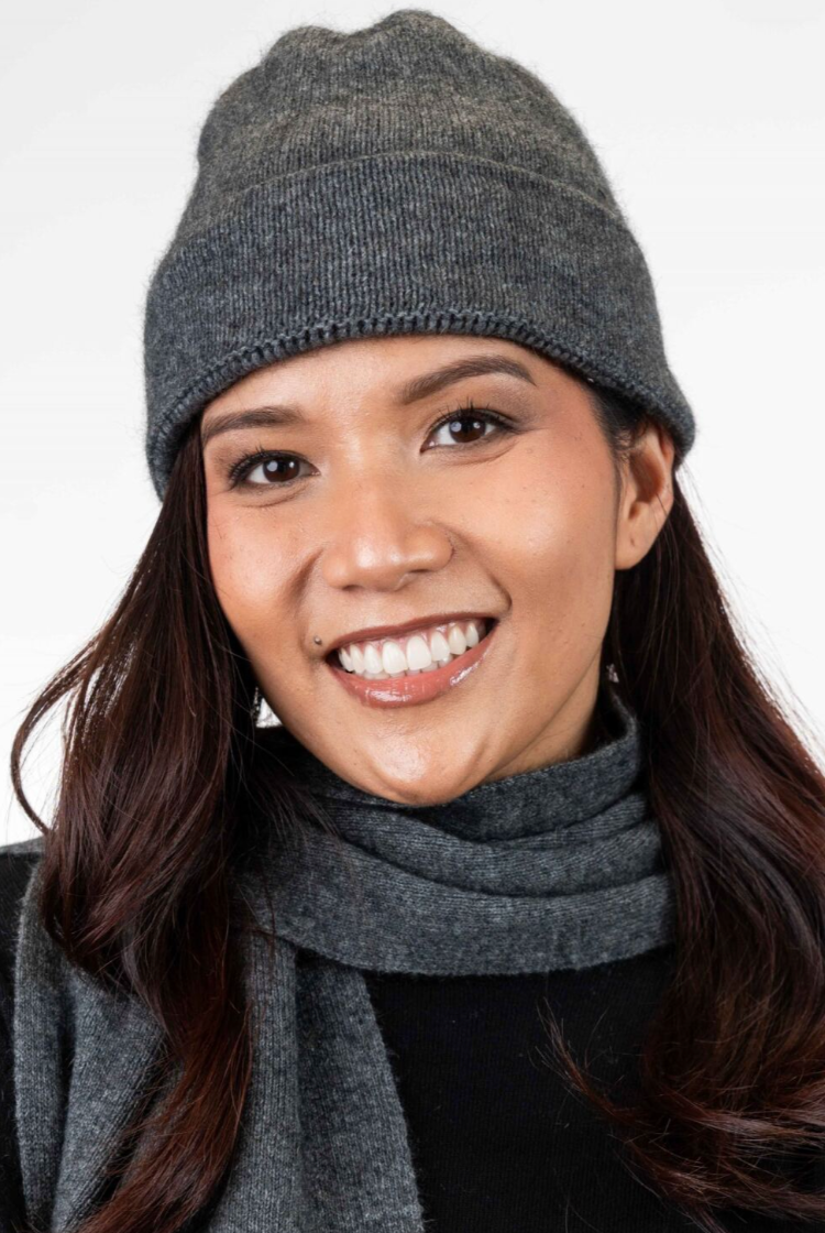 Koru - Merino & Possum Plain Beanie (KO159)Grey