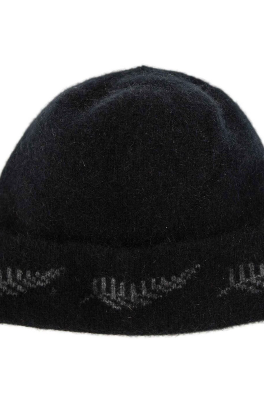 Koru Merino - Possum 'NZ Supporters' Silver Fern Beanie