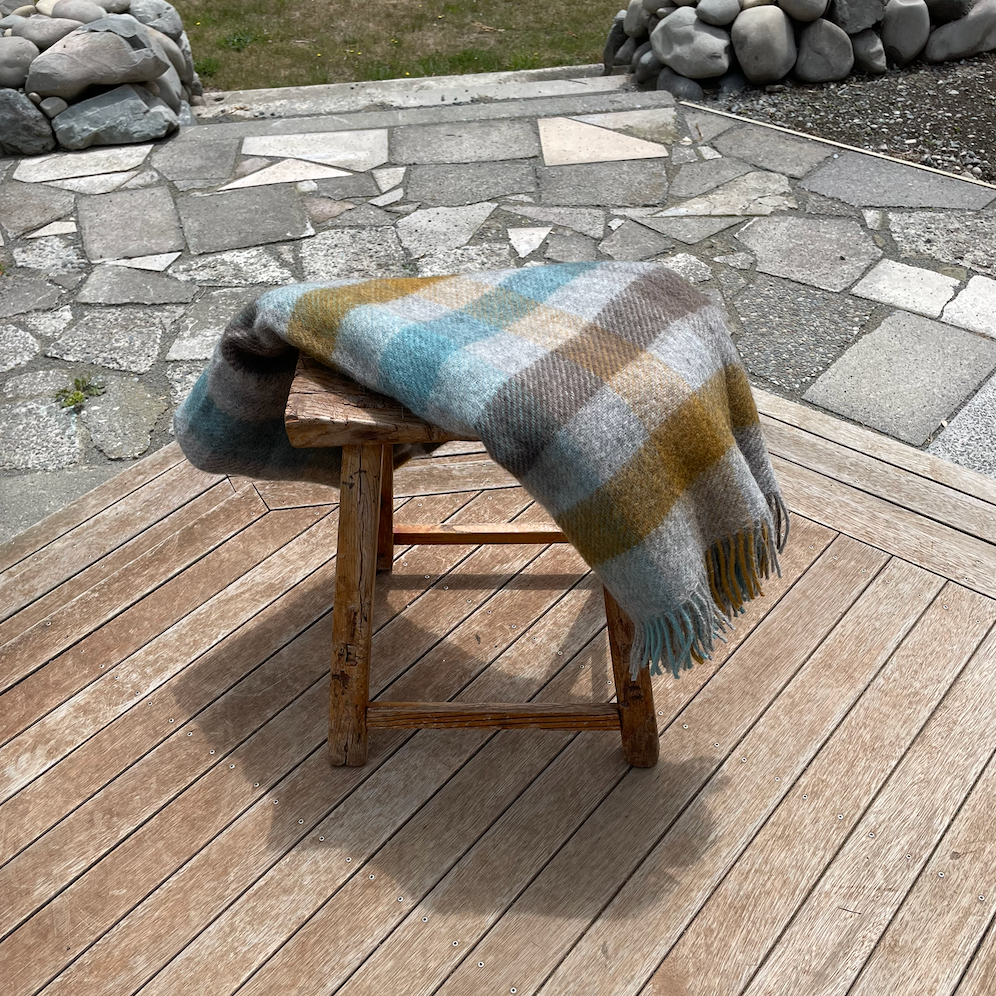 Klippan - Lambswool and Gotland Multi Throw Turquoise