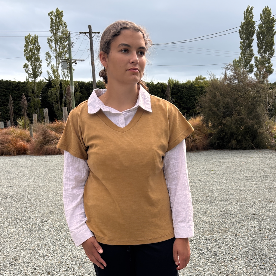 Bay Road Merino - Sonnet Tee (BR896)Caramel