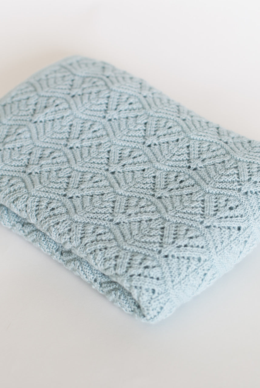 Natures Best Baby Alpaca Shawl (w15-45)Baby Blue