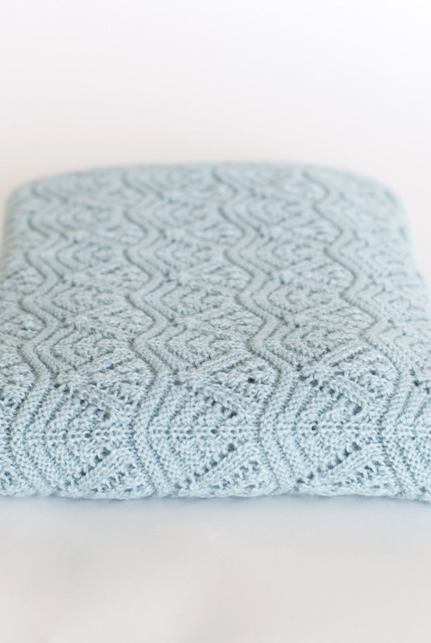 Natures Best Baby Alpaca Shawl (w15-45)Baby Blue