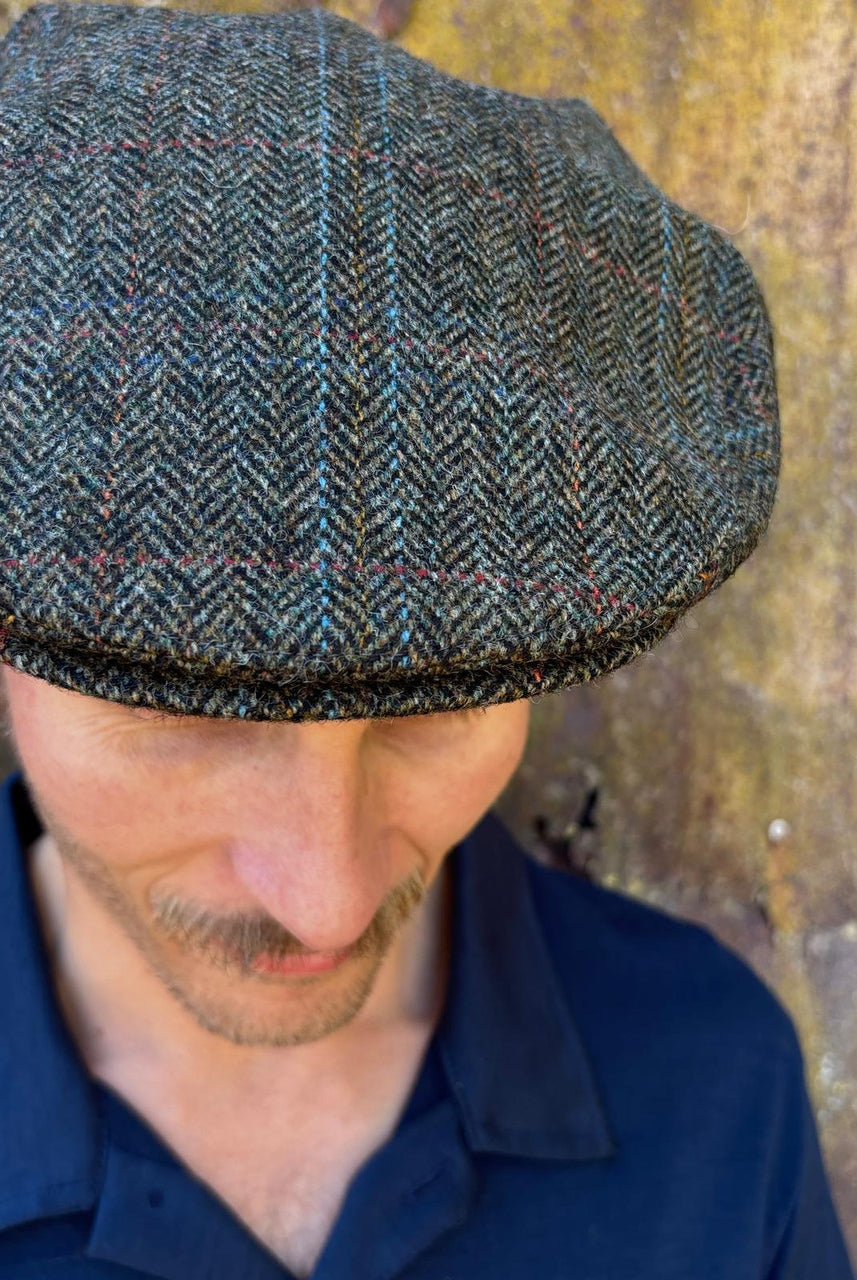 Hills Hats Warrington Tweed Traditional Cheesecutter (HH259)