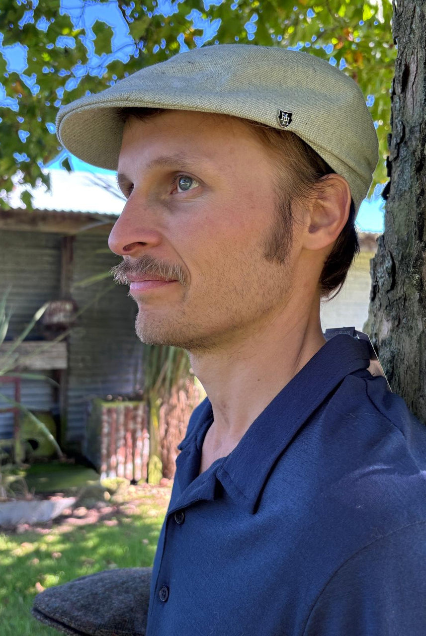Hills Hats - Linen/Cotton Summer Duckbill Cap - Highland Grey