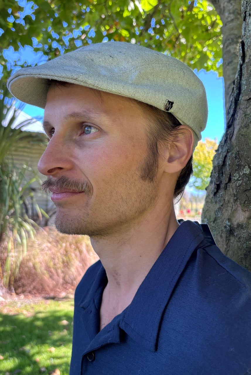 Hills Hats - Linen/Cotton Summer Duckbill Cap - Highland Grey