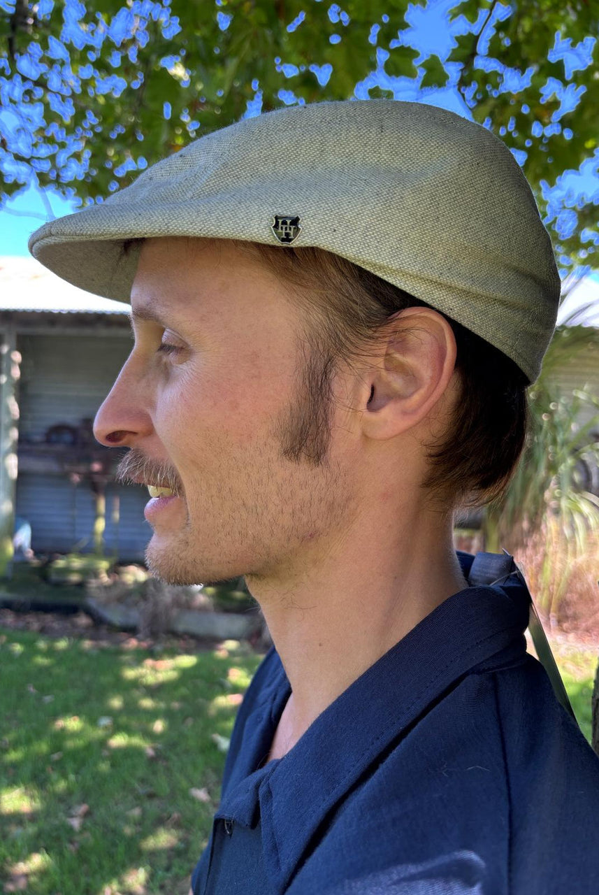 Hills Hats - Linen/Cotton Summer Duckbill Cap - Highland Grey