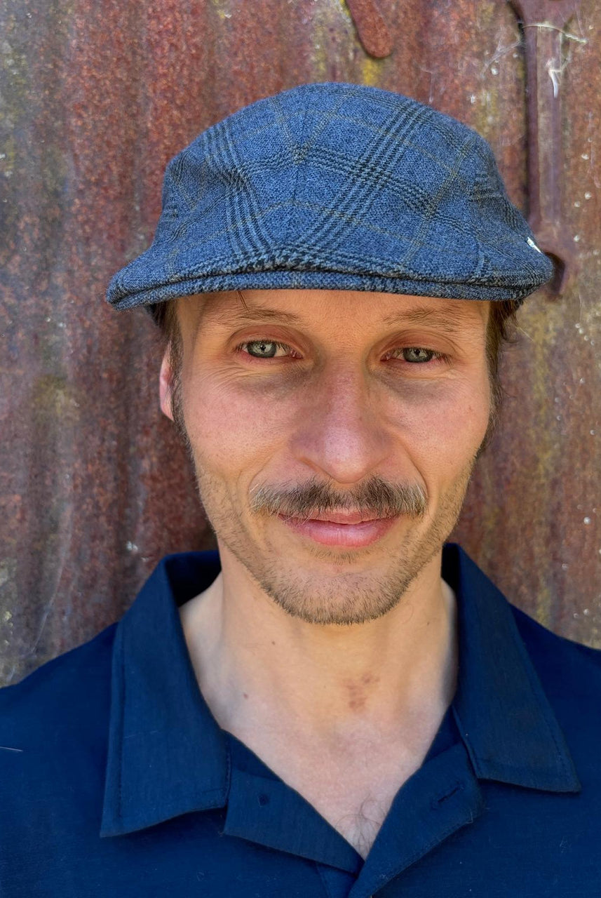 Hills Hats - English Wool Premium Duckbill Powers Check