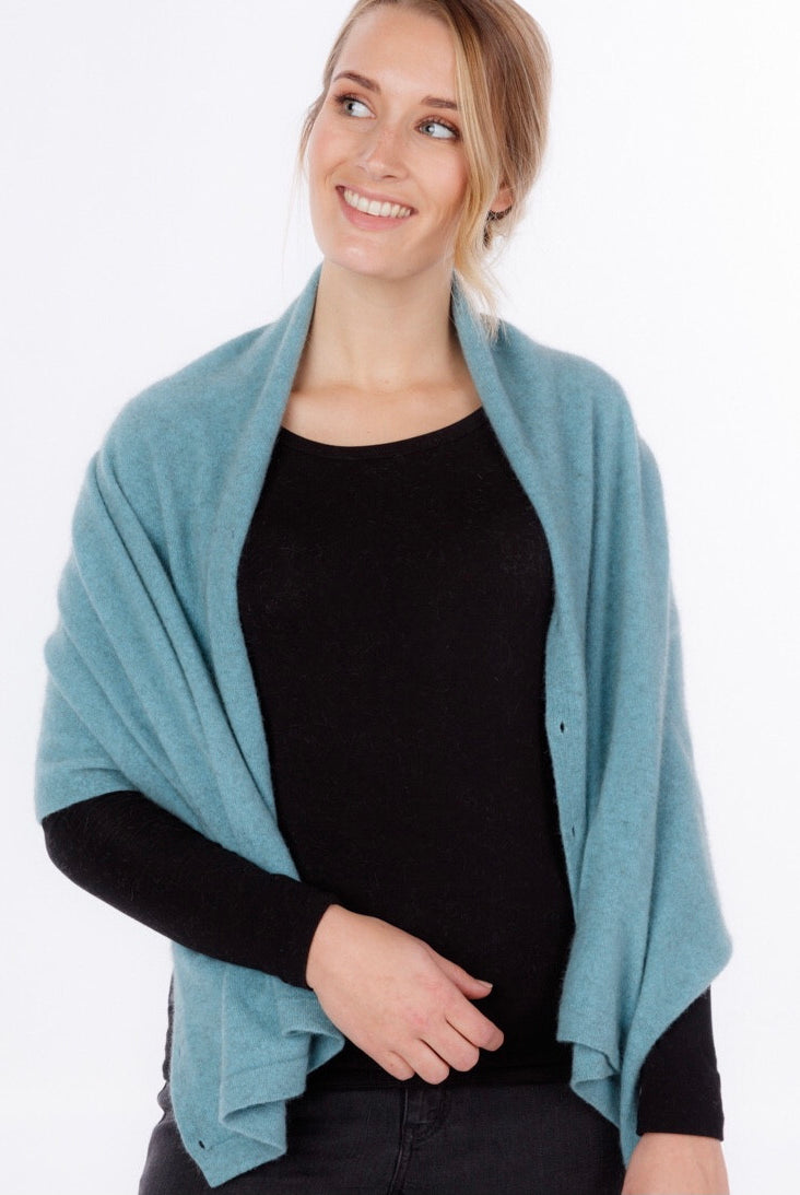 Native World - Merino & Possum Anyway Wrap (NE557)Topaz
