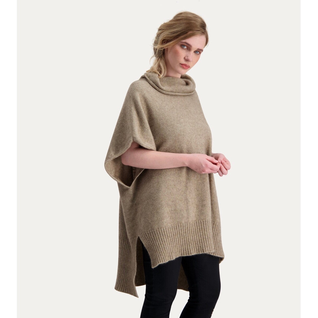 Mocha colour poncho