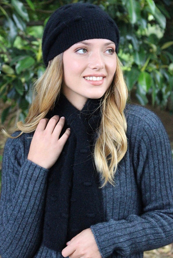 Lothlorian-Merino&Possum Bobble Set-Black