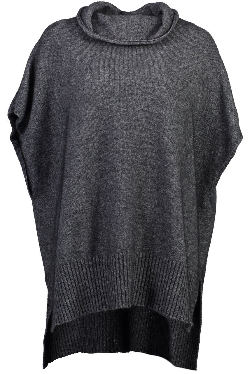 Pewter colour poncho
