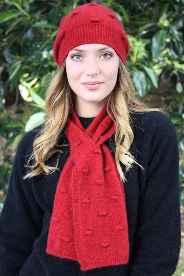 Lothlorian-Merino&Possum Bobble Set-Red