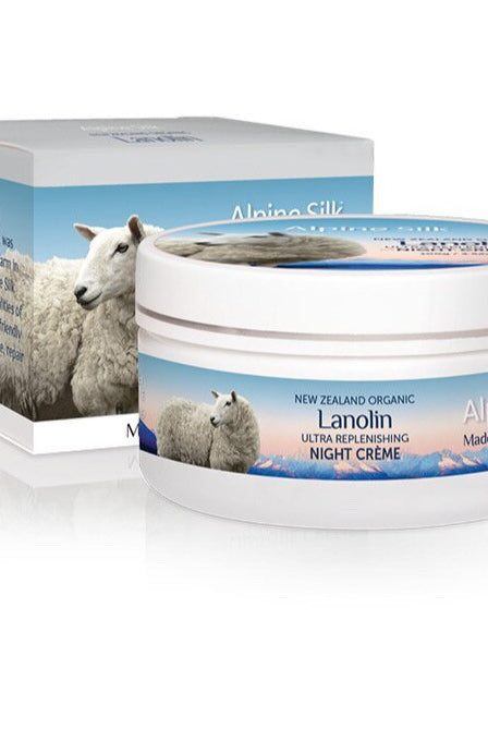 White and blue tub of night creme. 100gr.
