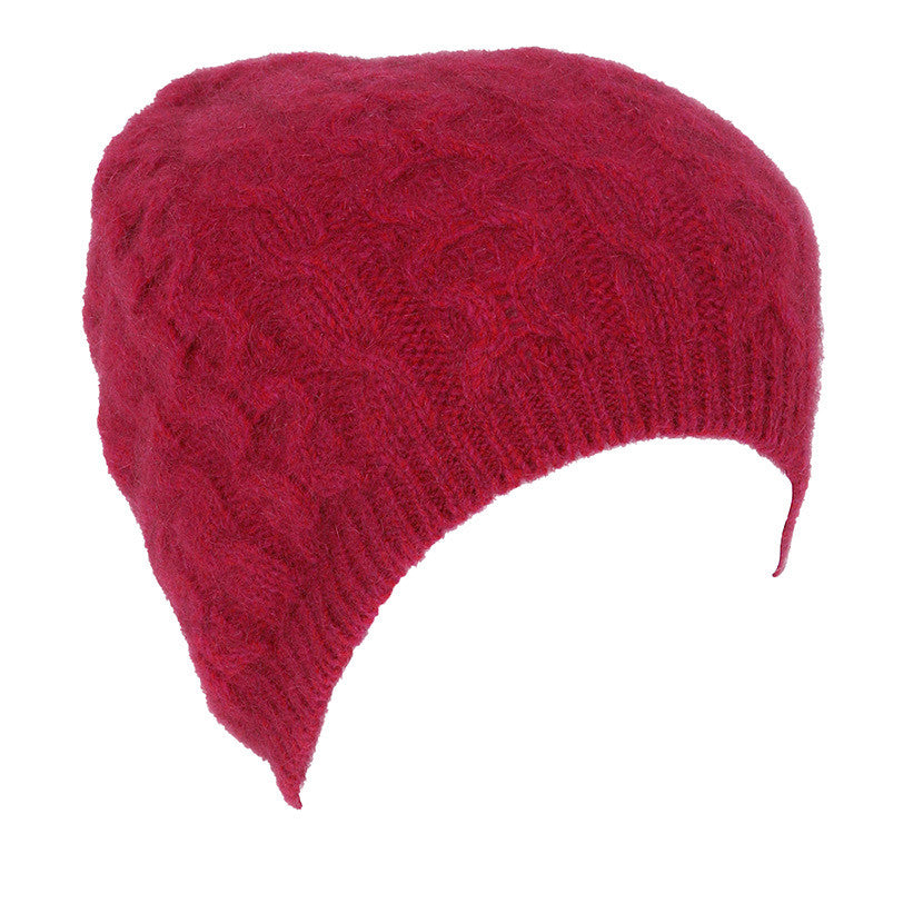 Raspberry colour Beanie