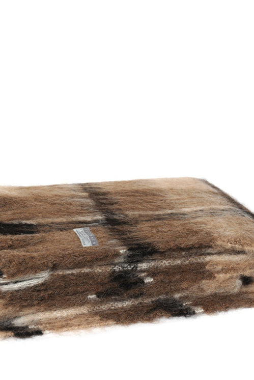 Folded mohair blanket in cantebury