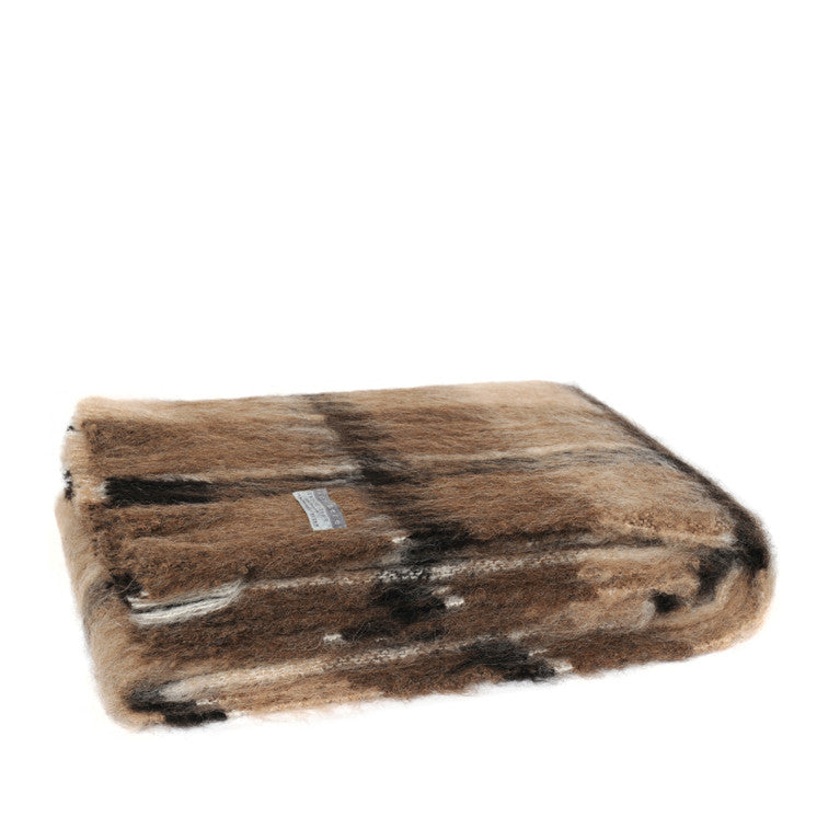 Folded mohair blanket in cantebury