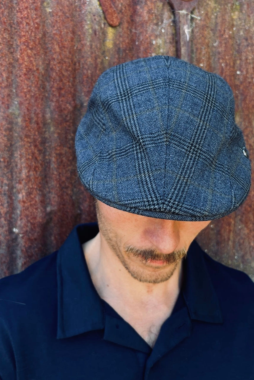 Hills Hats - English Wool Premium Duckbill Powers Check