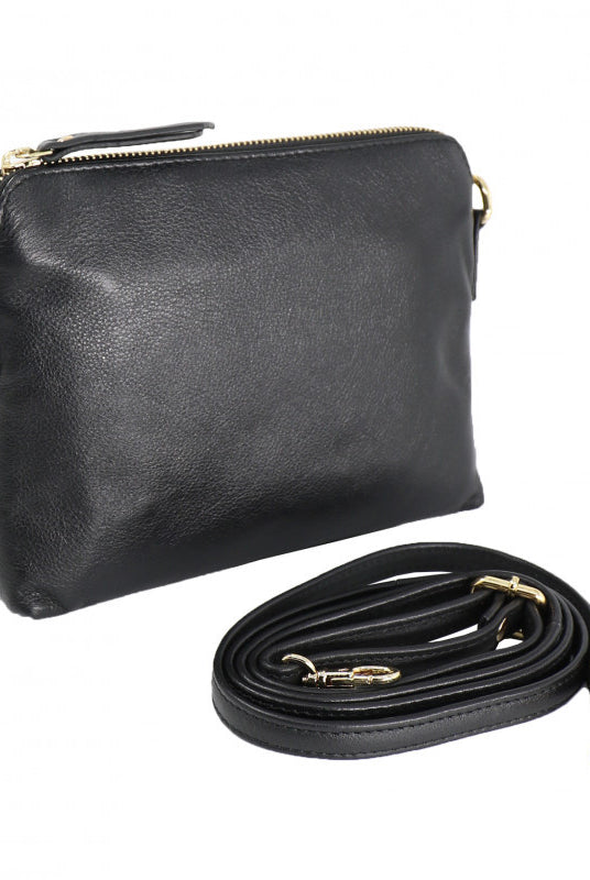 Baron - Leather Mini Handbag (2544)Black