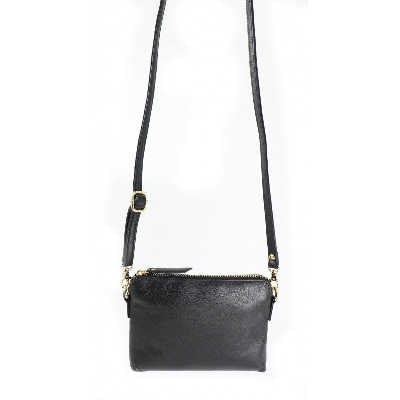Baron - Leather Mini Handbag (2544)Black