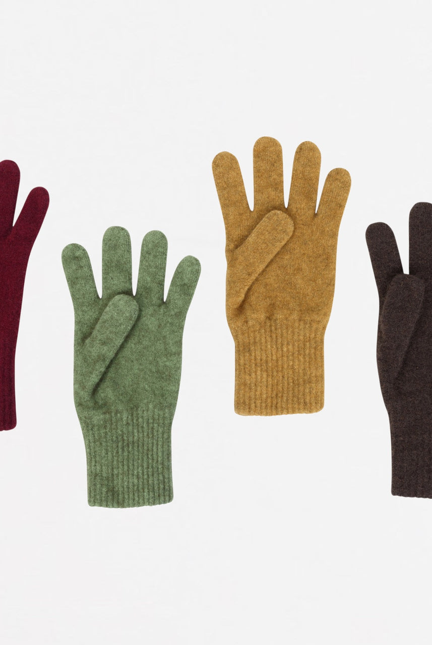 From left to right: Cherry, Marigold, Pistachio and Cocoa.