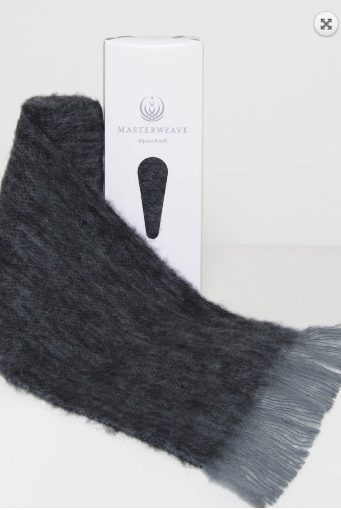 Grey/Black Marl colour scarf loose