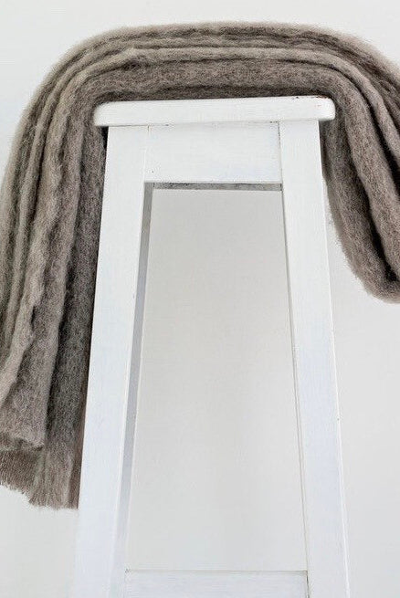 Manuka colour Mohair blanket throws