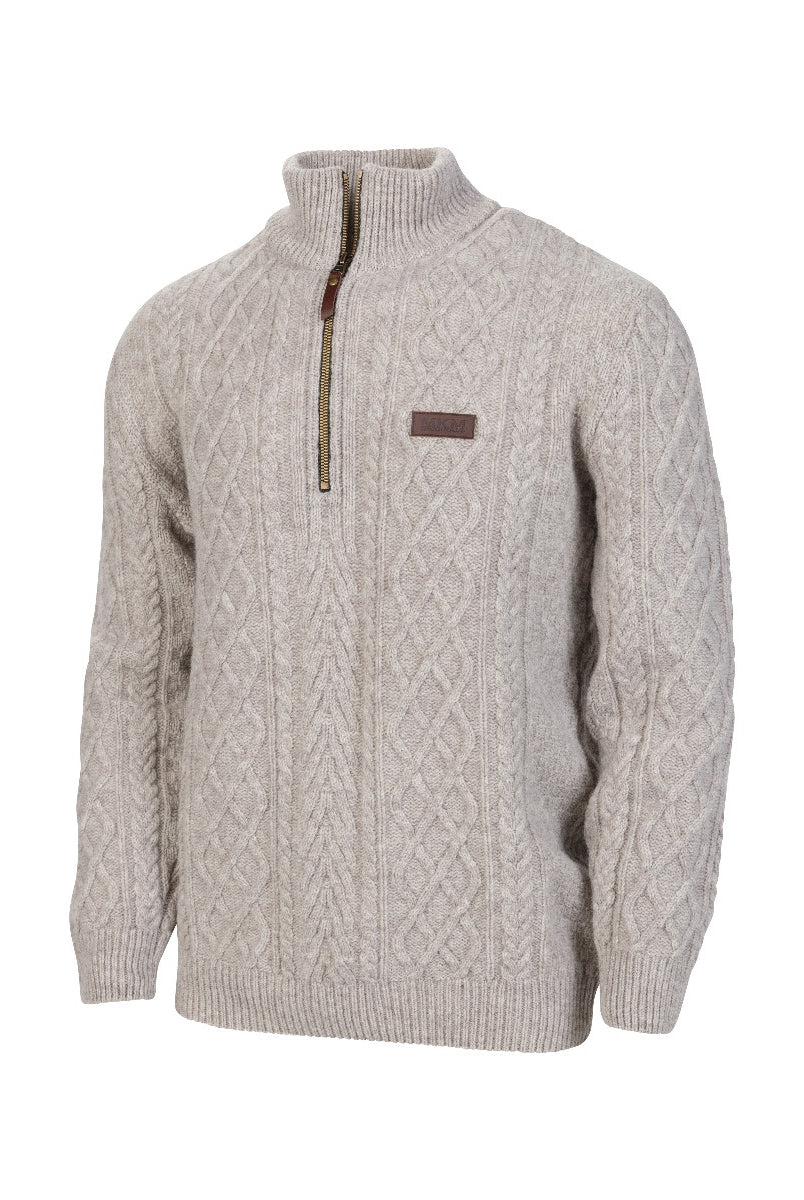 MKM Originals - Highland Half Zip (MS1810)Natural